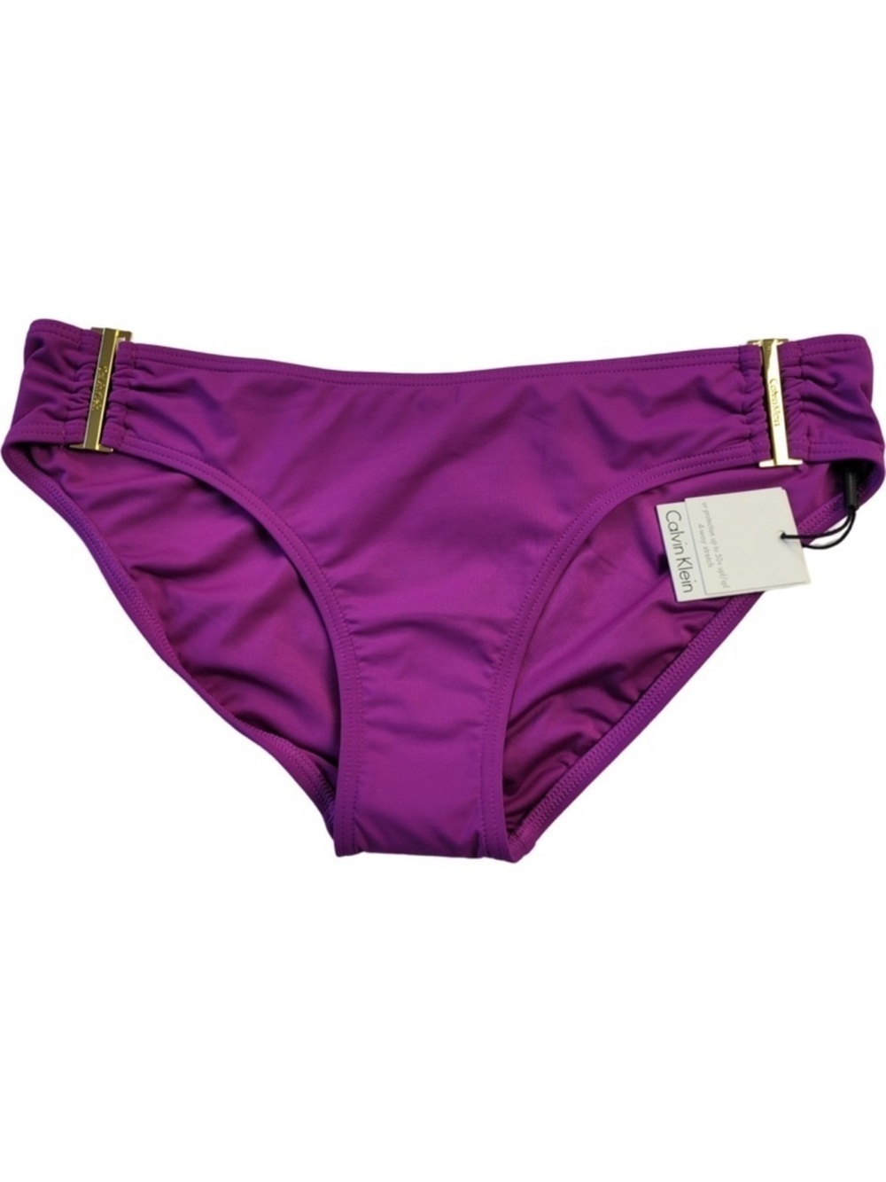 ✅ NWT Calvin Klein Woman’s Purple swimming underwear swim separate size S